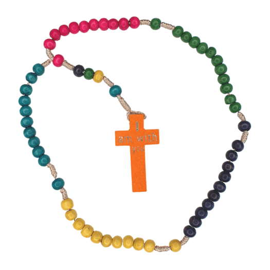 rosary beads designed in australia by Donna Power of experience wellbeing childrens rosary beads wooden twine non toxic small gift first holy communion confirmation graduation retreat gift catholic holy rosary pray the hail mary with these beads catholic faith formation